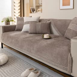 Chenille Sofa Cover for Living Room Luxury Sofa Pad Anti-slip Corener Couch Towel Mat Furniture Protector Divani Per Soggiorno