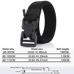 Man Belt Nylon Webbing Working Belt Casual Belt Men Magnetic Canvas Buckle Fabric Waist Belt Men's Trousers Waistband HB050
