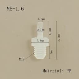 Hose Joint Adapter PP Plastic Air Valve Pipe Dispensing Glue Subpackaging Fitting Connector