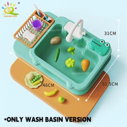 Baby Kitchen Toy Plastic Dish Wash Sink Electric Dishwasher Playing Pretend Role Play Housework Early Educational Toys For Child