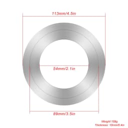 High-Precision Silicone Gaskets & Aluminum Adapter Plate Disc for Professional Vacuum Casting Jewelry Machine Accessory