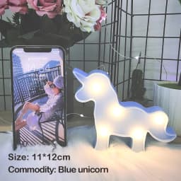 Cartoon Night Lights Unicorn/Flamingo/Cactus/Pineapple/Cloud/Star/Shell LED Table Lamp For Children's Bedroom Party Decoration