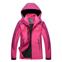 TRVLWEGO Women's Waterproof Hiking Jacket Windproof Windbreaker Camping Hunting Climbing Trekking Fishing Coat Outdoor Clothing