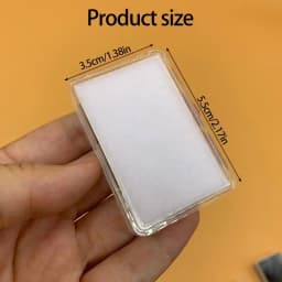 18Pcs Crystals Clear Display Cases With Soft Interior for Elegant Jewelry Storage and Retail Showcase