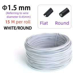 1 Roll Plastic Coated Iron Wire Twist Ties Cable Organizer Plant Vines Line Management 0.55/0.75mm Round/Flat Type Wrap Colored