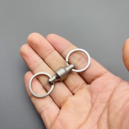 360 ° Rotation PEI Removable Key Ring Quick Release Dual Detachable Key Ring Pull-Apart EDC KeyChain Car Pendant EDC Tool