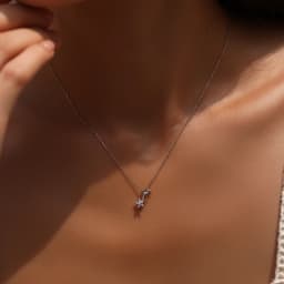 MODIAN Lab Diamond Moissanite Double Layer Stars Necklace 925 Sterling Silver Twist Line Pendant Necklace For Women Fine Jewelry