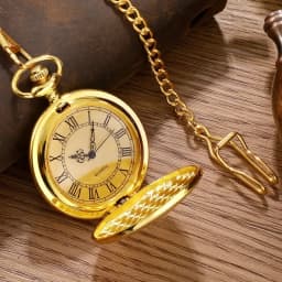 1 pcs quartz pocket watch for men and women, antique steampunk, vintage pocket watch