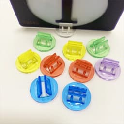 20PCS/Lot 4 Styles Transparent Plastic Stand Card Base for 1-2mm Cards Holder