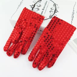 1 pair of children's high elasticity sequin gloves, dance competition, dance performance, party performance, exquisite children'