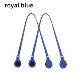 New Arrival Tanqu Long Edge Painting Handles Leather Flat PU Belt Drop End with Silver Rivet for OBag for EVA O Bag Body