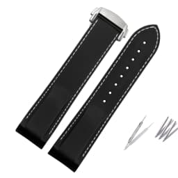 20mm 22mm Curved End Rubber Watchband For Hamilton Kaki Frogman H777050 H778050 Strap Diving Silicone Watch Band Bracelet