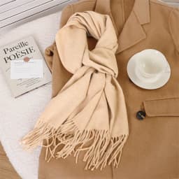 70Color Solid Winter Women Scarf Warm Thicken Cashmere Shawl Outdoor Tassels Pashmina Lady Wrap Windproof Scarves Fashion Luxury