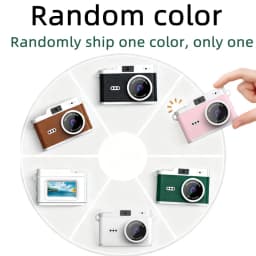 Portable Retro Digital Camera 1080P Video Recorder with 0.96" IPS Screen Compact Vintage Camera for Teens Children Gift