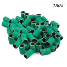 1000pcs Nail Sanding Bands Nail Drill Bit Caps Accessories for Manicure Gel Polish Removing Manicure Tool 80# 120# 180# 240# Set