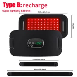 Multifunctional Cordless Massage Pad 660nm & 850nm Light Portable LED Light Wrap Pad for Knee Back Shoulder Waist Joint Relax
