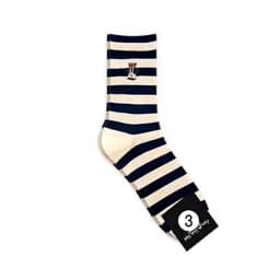 Stripes Soft Breathable Cartoon Gentleman Bear Men's  and women Socks Cotton Harajuku Socks Christmas Gift Casual Designer socks