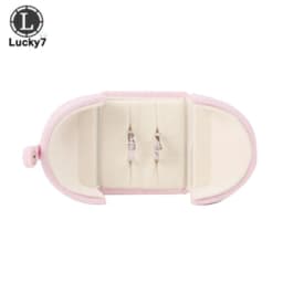 Double Open Button Jewelry Box Valentine's Day Birthday Surprise Gift Ring Pendant Stud Necklace Box Jewelry Boxes and Packaging