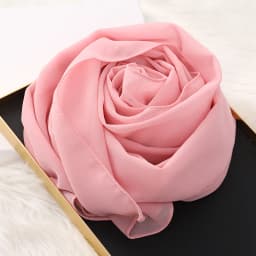 2025 Muslim Hijab Scarf With Zipper Plain Bubble Chiffon Ready to Wear Veiled Hijab Wrap Solid Shawls Headscarf Turban Ramadan