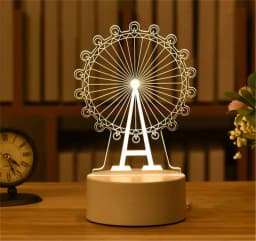 Wedding Birthday Gift Love 3D Acrylic Neon Sign USB Led Lamp Children's Night Lights Table Lamp Valentines Day Bedside Lamp