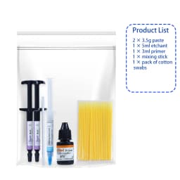 Dental Orthodontic Adhesive Light Cure Glue Kit Blue Glue Green Glue Paste Primer Etching Invisible Bonding For Brackets Braces