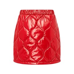 Womens Shiny Quilted Padded Puffer A-line Short Mini Skirt Side Zipper A-line Miniskirt Waterproof Warm Padded Bodycon Skirt