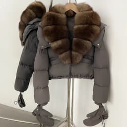 OFTBUY New Short Outerwear Hood Duck Down Luxury Real Fur Down Jacket with Removable Gloves Women Puffer Coat with Real Fox Fur