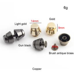 10-50pcs11-15mm Metal Bucket Shape Screw Back Rivet Studs Nail Stud for Garment Leather Craft Belt Wallet Decoration Accessories