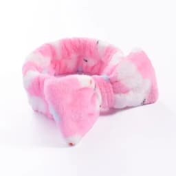 Stripe Polka Dots Leopard Coral Fleece Soft Headband Cross Top Knot Hairband Women Girls Wash Face Spa Headwear Hair Accessories