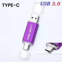 TYPE-C USB 3.0 Flash Drives 128GB 32GB 2IN1 Memory Stick 64GB 32GB 16GB Wedding Gift Pen Drive 8GB 4GB USB Stick Pendrive U Disk