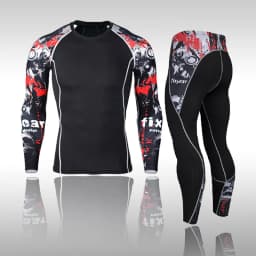 Men's Compression Sport Suits Gym Tights Training Clothes Workout Jogging Set Running Rashguard Tracksuit Sportswear For Men