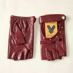 Women's Leather Half Finger Gloves Thin Single Layer Breathable for Spring Summer Outdoor Riding And Driving