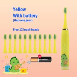 Children's Electric Toothbrush Cartoon Kids With Replacement Head Ultrasonic IPX7 Waterproof Rechargeable Sonic Toothbrush
