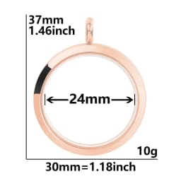 5Pcs 20-40mm Stainless Steel Glass Memory Cremation Urn Locket Pendant Openable Round Reliquary Photo Medaillon Colgantes