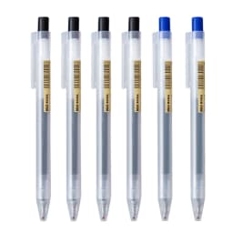 0.5mm Press Gel Pen Blue/Black/Dark Blue/red Ink MUJIs Refills Rod Handle Ballpoint School Office Student Writing Stationery