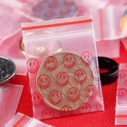 500PCS Mini Clear PE Zip Lock Bags Small Items Storage Bag Plastic Packaging Earring Ring Pills Pendant Plastic Bags Trial Pouch