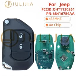 JULIJIA PCF7939M 4A 433MHzKeyless Go Smart Remote Key Fob Jeep Wrangler JL Gladiator 2018-2022 FCC ID:OHT1130261 68416-782AA