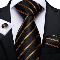 160cm Length Men's Tie Set Handkerchief Cufflinks Wedding Party Accessories Neck Ties Gift for Men Wholesale