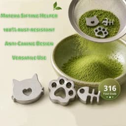 Stainless Steel Matcha Sifter Fine Mesh Anti-Caking Baking Tool Portable For Outdoor Picnic Home Cafe Matcha Preparation