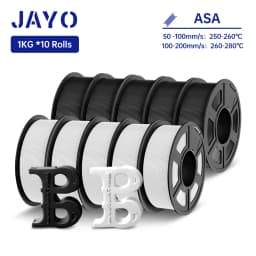 JAYO ASA / ABS Filament 1.75mm 1KG/Roll Low Temteratue Easy ABS 3D Printer Filament High Toughness 3D Printer Filament