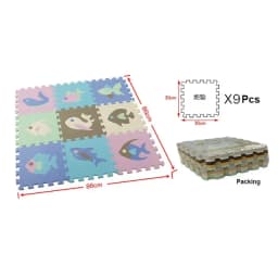 30*30*1cm Cartoon Animal Pattern Play Mats Puzzles EVA Foam Floor Pad For Children Baby Play Gym Crawling Mats Toddler Carpet