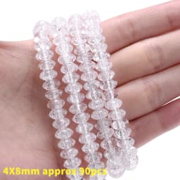 Natural Stone Square Beads Crack Crystals Gem Loose Spacer Cube Beads for Jewelry Making DIY Bracelet Necklace Accessories 6mm