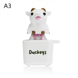 1Pcs Kitten Sheep Keycap Keychain Luminous Sounding Stress Relief Creative Fidget Toy Portable Electronic Pendant For Adult