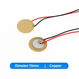 5-10pcs Piezoelectric Piezo Ceramic Wafer Plate Element Sounder Sensor With Wire For Buzzer Loudspeaker 12/15/18/20/27/35/50 mm