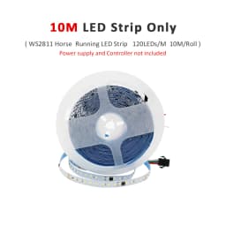 WS2811 2835SMD 24V DC Running Water LED Strip Flowing Light Wireless Controller Flexible Lamp Ribbon 120Leds/M IP30 10M 15M Kit