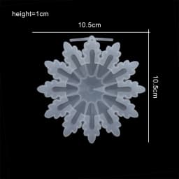 New Christmas Multi Shapes Snowflake Pendant Silicone Mold Hanging Epoxy Resin Mould For DIY Christmas Tree Decor Jewelry Making