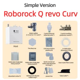 For Roborock Q Revo Max Edge QV35 S5V Q Revo Curv 2 Robot Vacuum Water Change Kit Auto Water Refill and Drain Water Hookup Kit