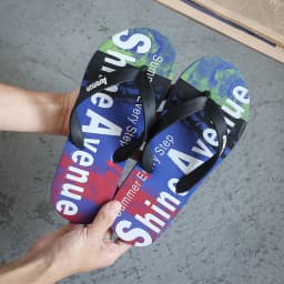 Hawaii Print Slippers Men Flip Flops Beach Sandals Non-Slip Flat Shoes Casual Slipper Indoor House Shoes for Men Outdoor Slides