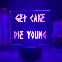 American Rapper Lil Peep Led Night Light for Home Decoration Colorful Nightlight Gift for Fans Dropshipping 3d Lamp Celebrity