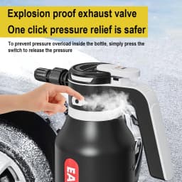EAFC 2000ML Electric Foam Sprayer Car Wash Gun Wireless Rechargeable Foam Cannon Auto Cleaning Tool 60° Spray Range